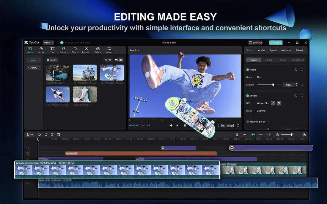Video AI dalam Online Video Editor